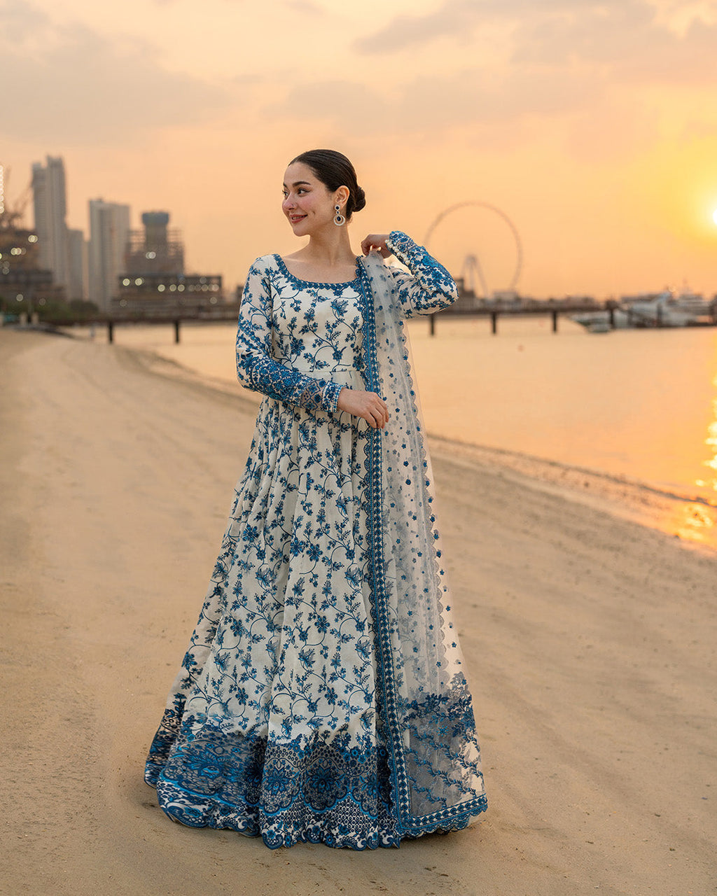 JEHONA BY FAIZA SAQLAIN HEAVY EMBROIDERED LAWN UNSTICHED 3pc SL-748