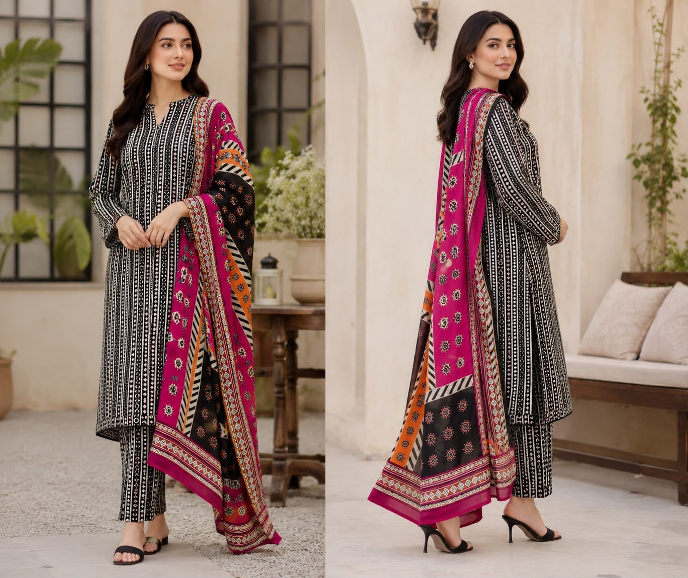 BIN SAEED | DIGITAL PRINTED LAWN 3PC | ZW-635