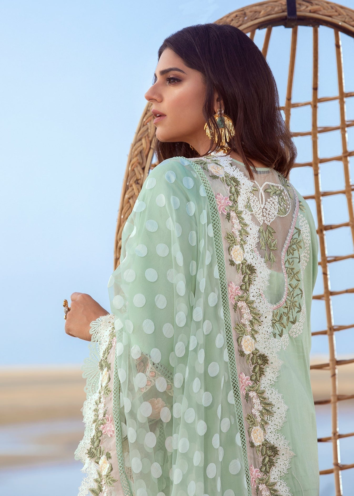 CRIMSON HEAVY EMBROIDERED LAWN UNSTICHED 3pc (SL-1245)