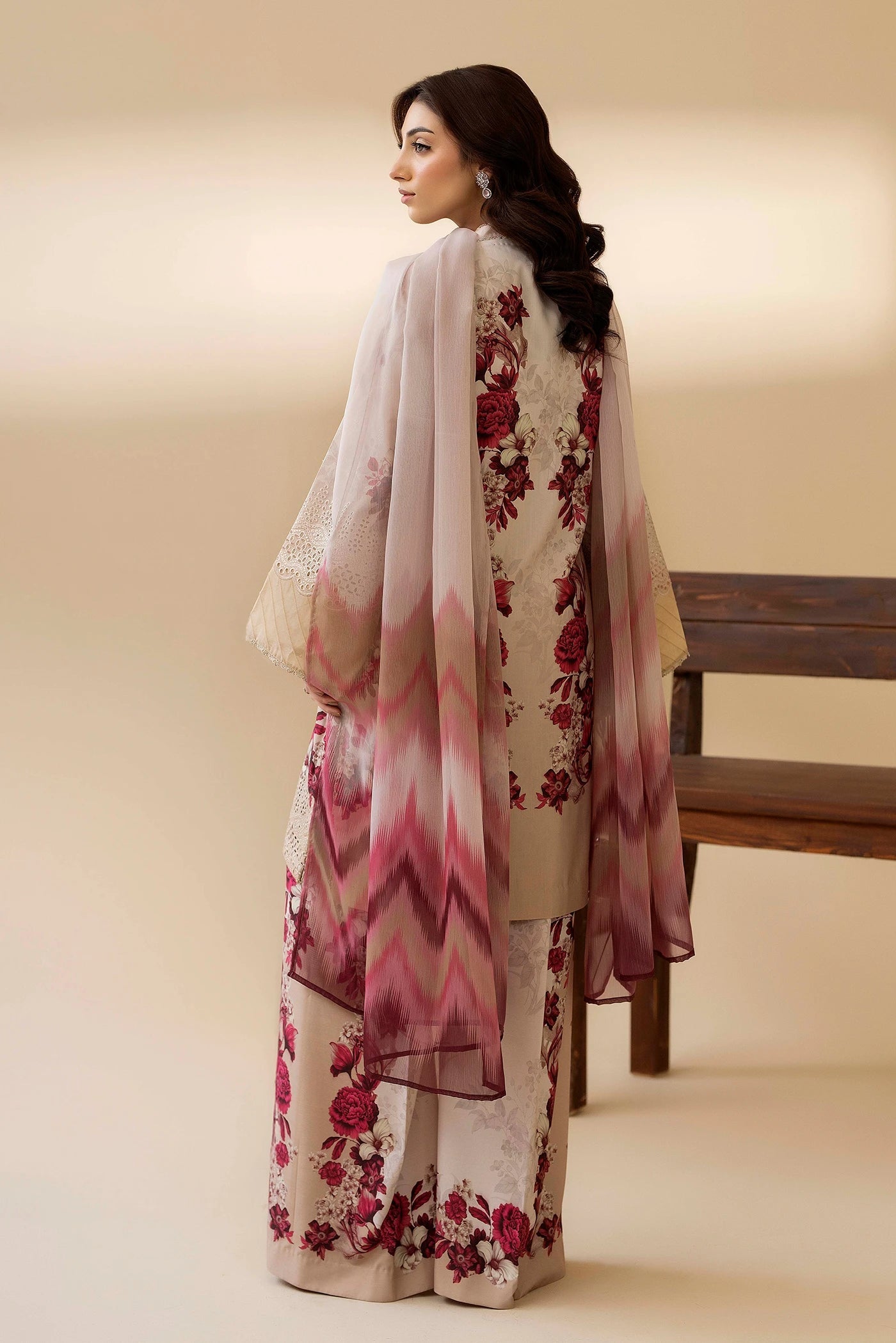 ADAN LIBAS | PRINTED EMBROIDERED LAWN 3PC | ZW-510